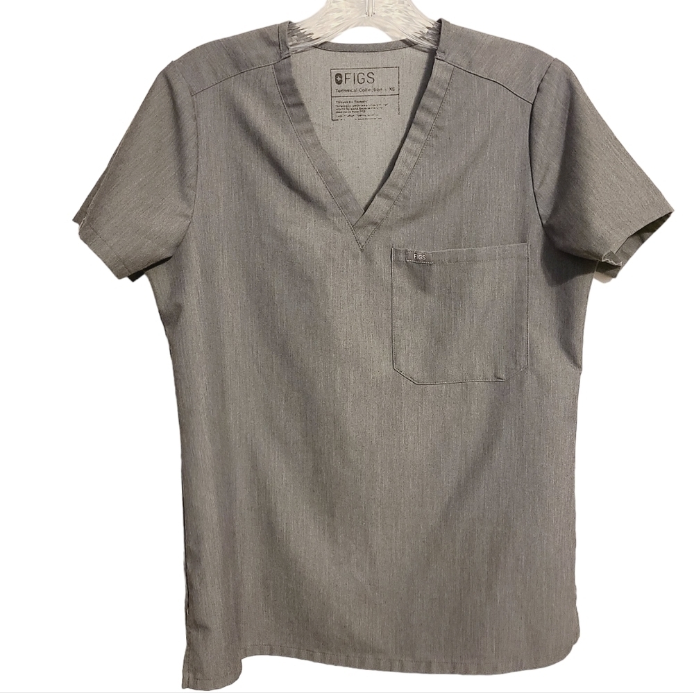 FIGS | Women's One Pocket V-Neck Medical Hospital Scrubs Top (Size XS)